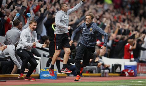 Jurgen Klopp wildly celebrates crucial Liverpool goal against Middlesbrough | Football | Sport ...