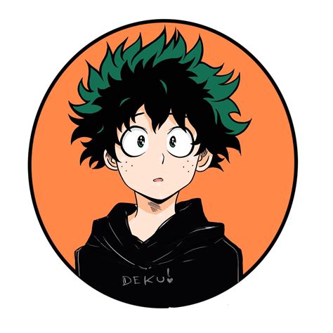 I drew a Deku discord pfp : r/BokuNoHeroAcademia