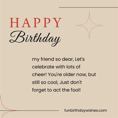 Funny Birthday Poems For Friends