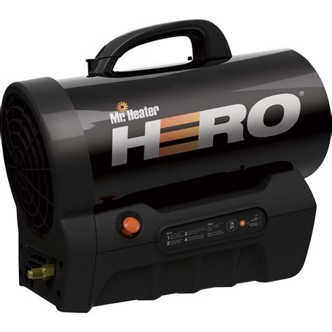 Mr. Heater Hero Cordless Forced Air Propane Heater with Quiet Burn Technology — 35,000 BTU ...