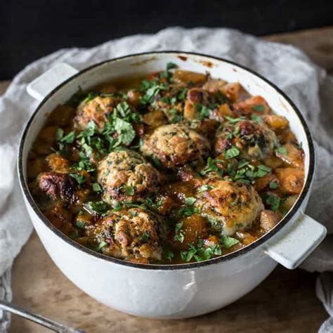 Ox Cheek Stew with Nettle Dumplings - The Hedgecombers