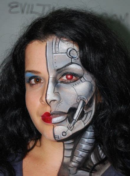 Cyborg Face Paint