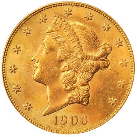 Value of 1906 $20 Liberty Double Eagle | Sell Rare Coins