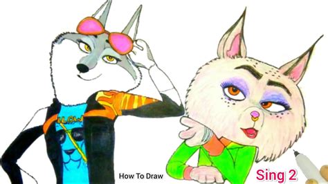 Watch Sing 2 Movie | Sing 2 New Characters | How To Draw Sing 2 Characters