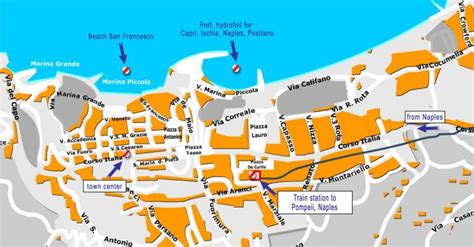 Sorrento Tourist Map | Map of Sorrento | Tourist map, Sorrento map, Sorrento