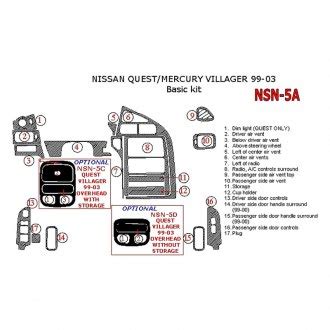 1999 Nissan Quest Cargo Liners | Custom Fit, Rubber, Vinyl, Carpet