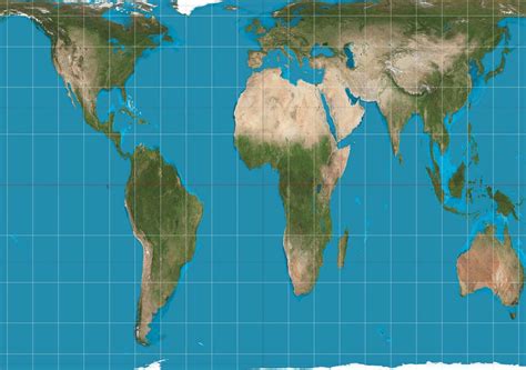 New World Map Projection – Map Vector