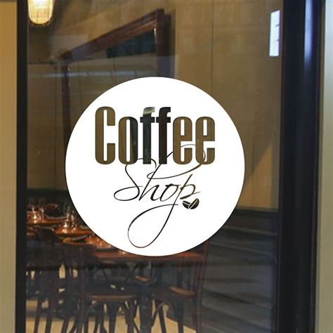 Coffee shop window decals, decorative stickers #CSP002 – Vivid