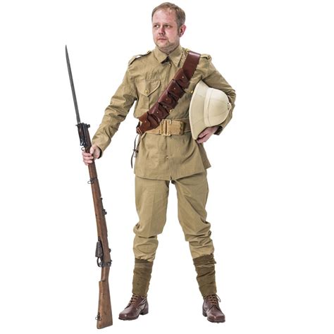 WW1 British uniform for hire Khaki Drill | Reproduction WW1 and WW2 ...