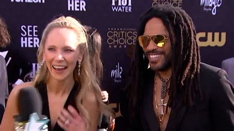 Lenny Kravitz Crashes Juno Temple's Critics Choice Awards Interview To Fan Out Over 'Ted Lasso ...