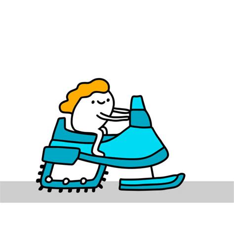 Cartoon Of The Snowmobile Illustrations, Royalty-Free Vector Graphics ...