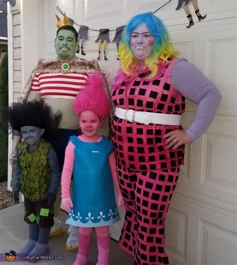 Trolls & Bergens Family Costume