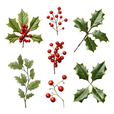 Holly Leaves And Christmas Tree Branches Christmas Decor, Pine Leaves ...