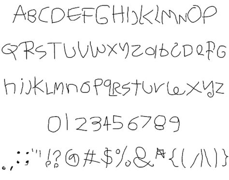 Child's Handwriting Font | TRMM2 | FontSpace | Kids handwriting font ...