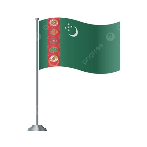 Turkmenistan Flag, Turkmenistan, Flag, Turkmenistan Day PNG and Vector with Transparent ...