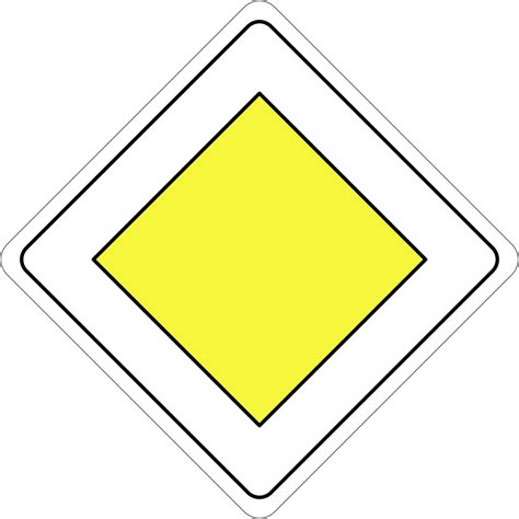 France Road Sign Ab6 - French Priority Road Signs - (1200x1200) Png Clipart Download