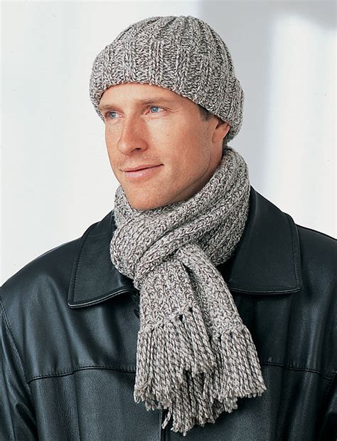 Ravelry: Men's Hat and Scarf (Scarf) pattern by Bernat Design Studio