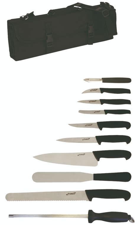 10 Piece Knife Set + Knife Case - Catering Products Direct