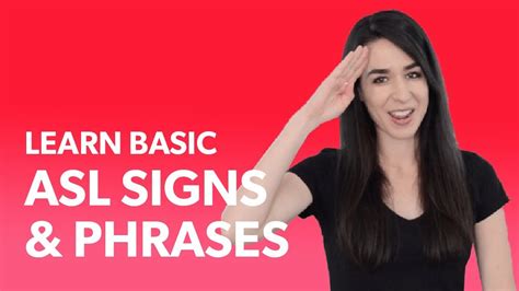 25 Basic ASL Signs For Beginners | Learn ASL American Sign Language ギ ...