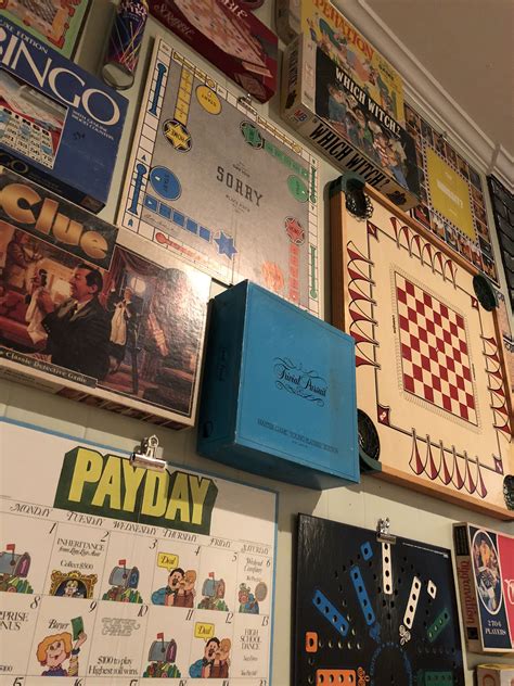 Board games wall decor | Board game wall, Game room wall decor, Wall decor