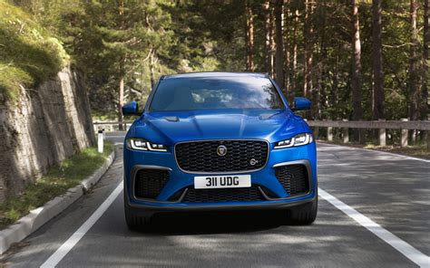 Jaguar F-Pace SVR HD, Blue Car, Car, Jaguar Cars, SUV, Luxury Car, HD Wallpaper | Rare Gallery