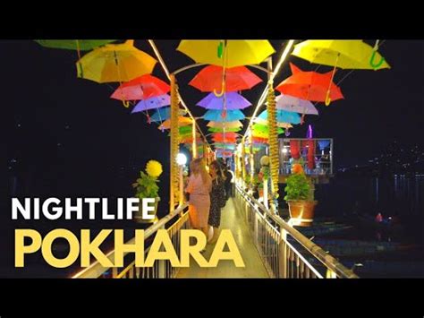 4K Lakeside POKHARA City Nightlife 2022/ Busy Tourists Crowd in Walking Streets - Alo Japan