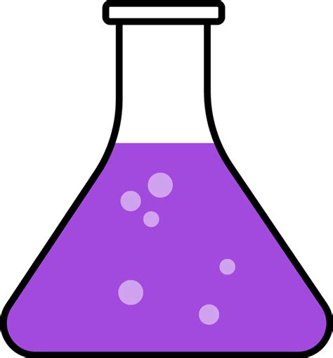 Purple science flask clipart biochemistry biology chemical – Clipartix