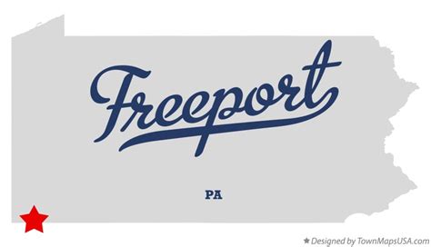 Map of Freeport, Greene County, PA, Pennsylvania