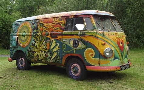 Hippie van under the hammer – psychedelic Type 2 VW up for auction - Cars