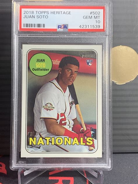 Juan Soto Graded PSA 10 ROOKIE CARD - Nationals - Red Phoenix Sports Cards & Collectibles