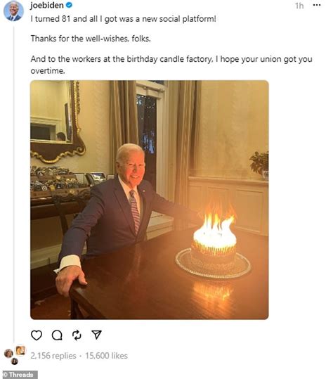 Joe acts his age! Biden acknowledges his 81st birthday with smiling ...