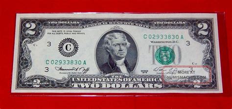 $2 Two Dollar Bill 1976 - Crisp Uncirculated