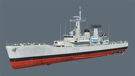 Leander class frigate 3D model | CGTrader