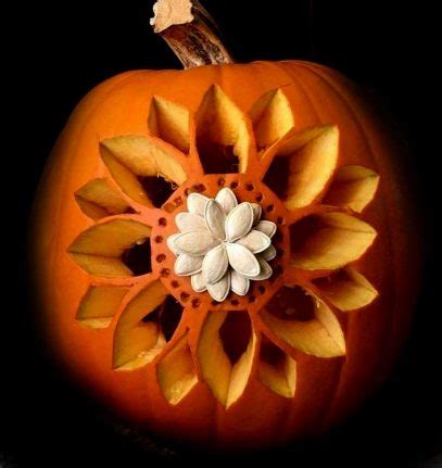 25+ Beautiful Floral Pumpkin Carving Ideas 2020 - Designbolts