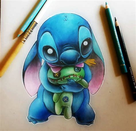 World of Pencils on Instagram: “Stitch drawing by artist @manubgood_art #supportart # ...