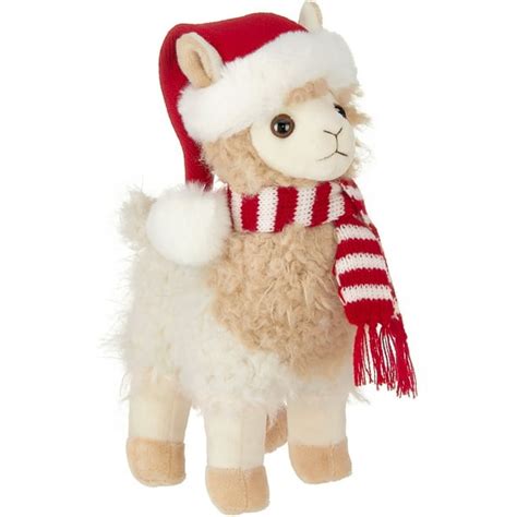 Bearington Holly Llama Plush Holiday Llama Stuffed Animal, 10 Inches - Walmart.com - Walmart.com