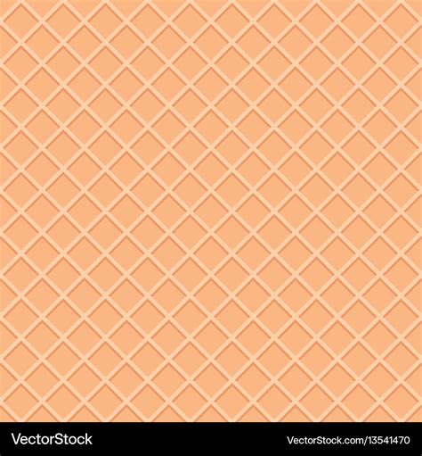 Wafer seamless pattern background ice cream cone Vector Image