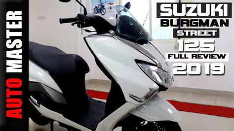 Suzuki Burgman 125 Top Speed, Price, Full Details review (2019) - YouTube