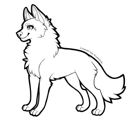 Wolf Simple Drawing at GetDrawings | Free download