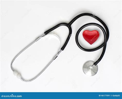 Stethoscope & Heart Stock Photo - Image: 46177091