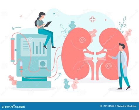 Hemodialysis Procedure Vector Illustration | CartoonDealer.com #18160348