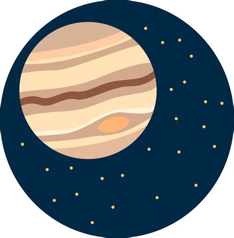 Jupiter planet, illustration, vector on white background. 13574311 Vector Art at Vecteezy