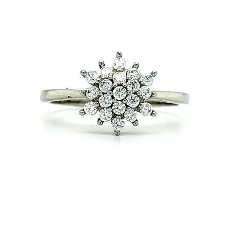 Silver Cubic Zirconia Ring - Powells Jewellers