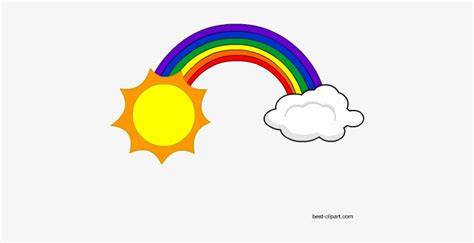 Free Sun Clip Art - Sun And Rainbow Clipart - 450x450 PNG Download - PNGkit