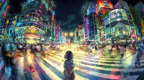 Anime, Tokyo, Shibuya, Crosswalk, 4K, #4.2494 Wallpaper