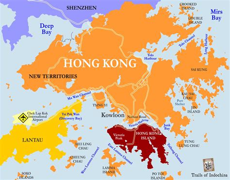 HongKong Map - Trails of Indochina