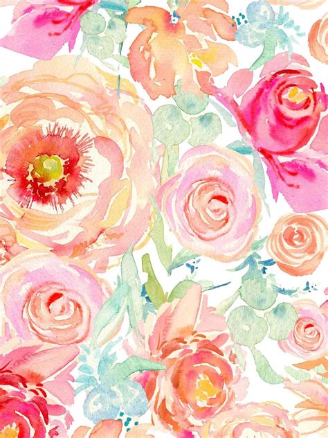 Watercolor Flower Wallpaper