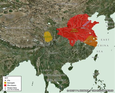 Map of China c.1000 BC