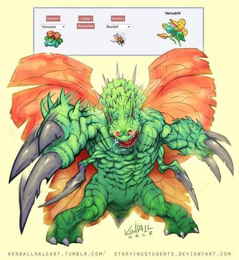 Epic Venasaur & Beedrill Pokemon Fusion Creates This Monster