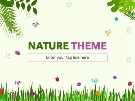 Free - Nature Background Presentation Theme for PowerPoint and Google Slides